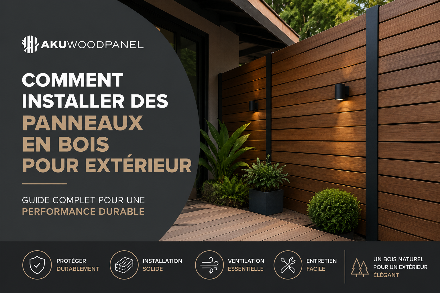 Comment installer des panneaux en bois pour extérieur afin de garantir une performance durable
